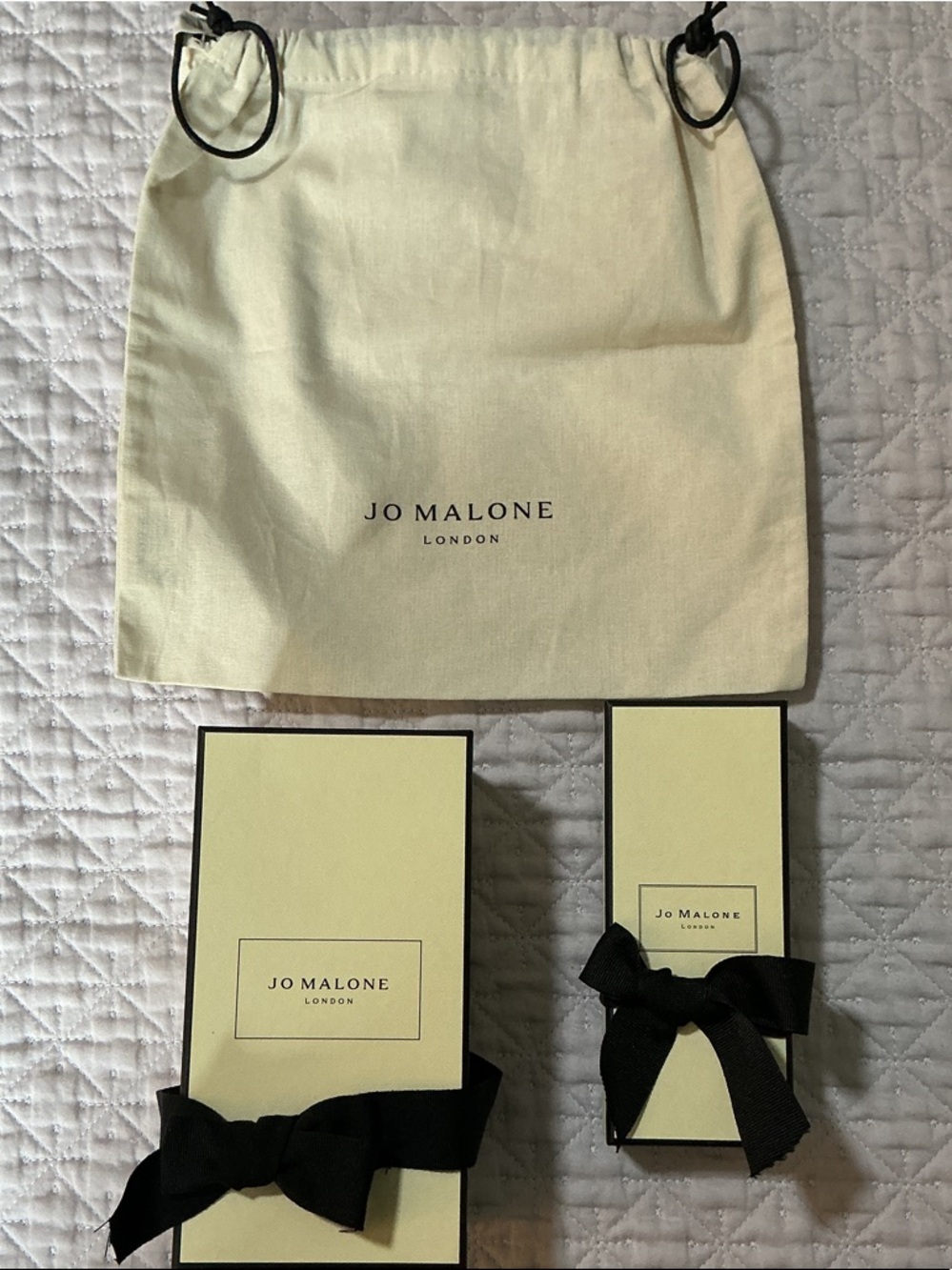 Jo Malone Empty Boxes and Bag
